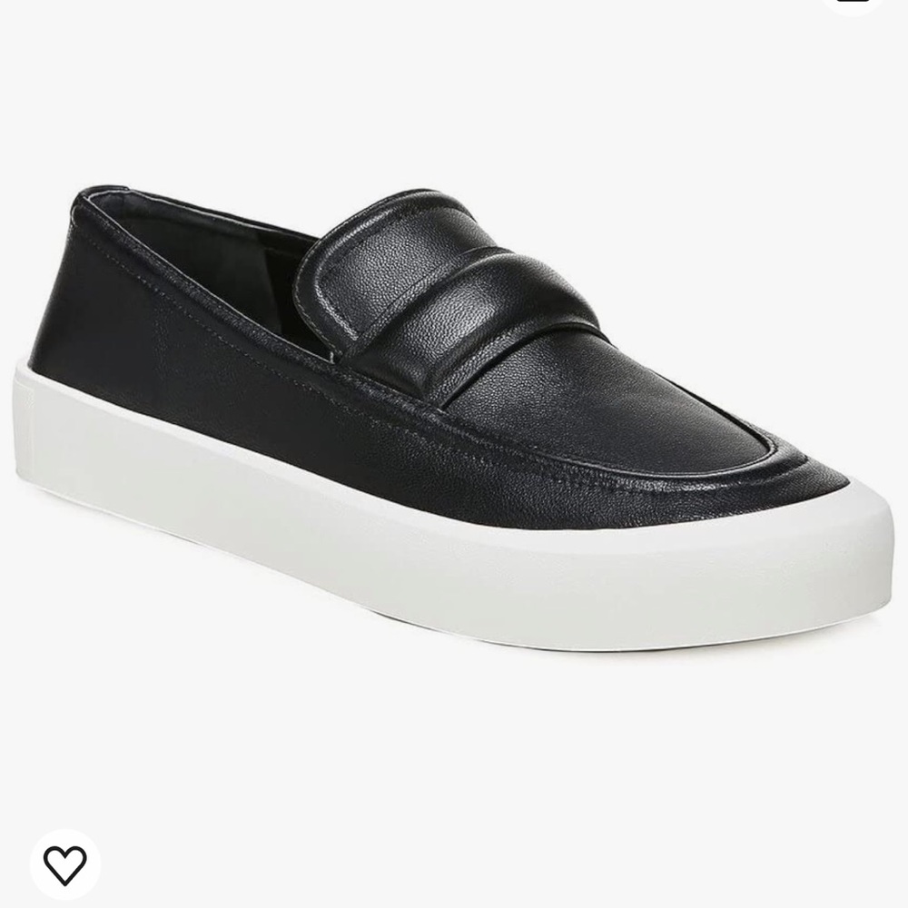 Vince Women’s Ghita Loafer, Slip on Sneakers Black Leather Size 9